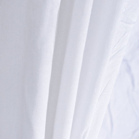 100% Viscose Sateen Fabric, 101 gsm, 145 cm — White