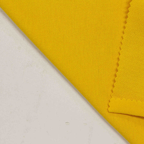 Viscose Nylon Stretch Linen-Look Fabric, 190 gsm, 150 cm — Yellow