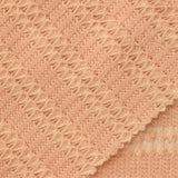 Peach Openwork-Stripe Chunky Knit, Polyester — photo 2