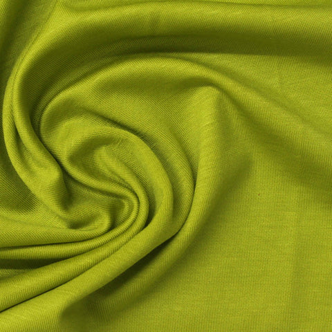 Tencel Lyocell Polyester Stretch Interlock Knit Fabric, 220 gsm, 160 cm — Green, ref EF-270732