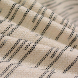 Black Horizontal-Stripe Chunky Knit, Poly-Cotton — photo 2