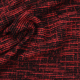 Red Grid Chunky Knit, Poly-Cotton — photo 2