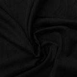 Polyester Stretch Jersey Knit Fabric, 140 gsm, 160 cm — Black — photo 2