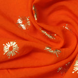 100% Viscose Knit Fabric, 88 gsm, 145 cm — Orange — photo 2