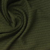 Olive Horizontal-Stripe Crepe, Polyester — photo 2