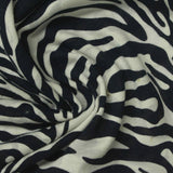 Black Zebra Knit, Poly-Viscose — photo 2