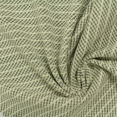Dark Grey Wavy-Line Jacquard, Viscose-Poly