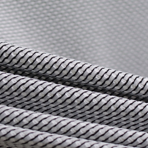 Grey Geometric Jacquard, Polyester, 180 gsm