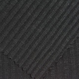 Slub Polyester Stretch Rib Knit Fabric, 325 gsm, 105 cm — Grey — photo 2