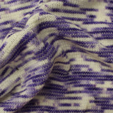 Purple Horizontal-Stripe Chunky Knit, Polyester — photo 2