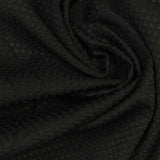 Black Geometric Warp Knit, Polyester — photo 2