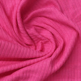 Modal Cotton Stretch Rib Knit Fabric, 180 gsm, 142 cm — Pink — photo 2