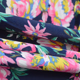 Pink Floral Sateen, Cotton-Poly — photo 2