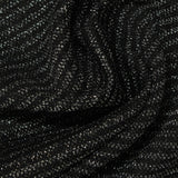 Silver Horizontal-Stripe Interlock Knit, Nylon-Metallic — photo 2