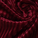 Polyester Stretch Velvet Fabric, 220 gsm, 150 cm — Red — photo 2