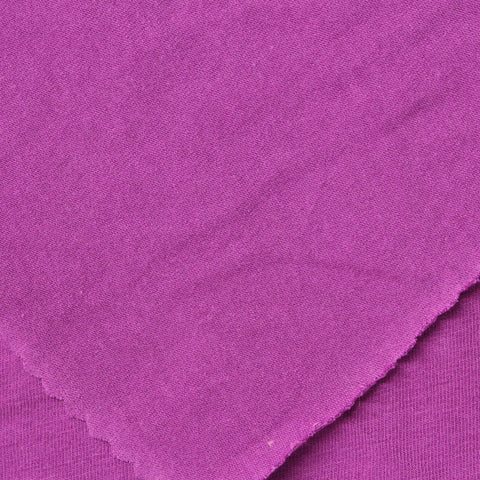 Cotton Stretch Jersey Knit Fabric, 160 gsm, 170 cm — Purple