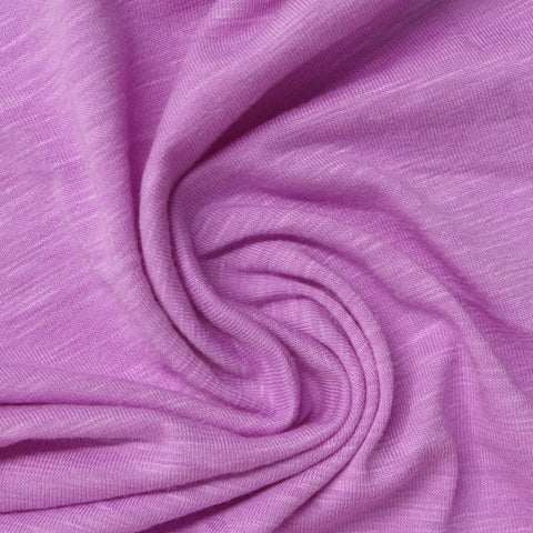 Purple Marl Jersey Knit, Modal-Cotton