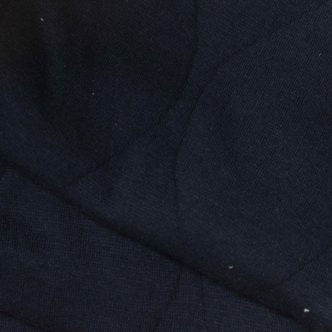 Jacquard Cotton Polyester Knit Fabric, 325 gsm, 170 cm — Navy