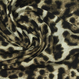 Black Leopard Linen-Look, Polyester — photo 2
