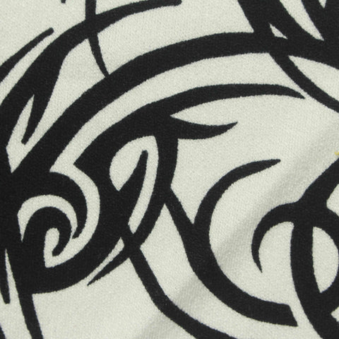 Black Zebra Knit, Viscose, 160 gsm