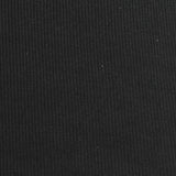 Polyester Stretch Rib Knit Fabric, 180 gsm, 150 cm — Black — photo 2