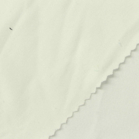 Polyester Stretch Milk Silk Knit Fabric, 170 gsm, 180 cm — White