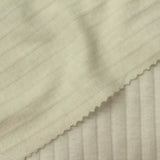 Polyester Cotton Rib Knit Fabric, 152 gsm, 160 cm — White — photo 2