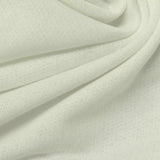 100% Polyester French Terry Fabric, 220 gsm, 160 cm — White — photo 2