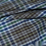 Blue Bold-Plaid Poplin, Cotton — photo 2
