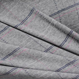 Grey Check Interlock Knit, Cotton-Modal — photo 2
