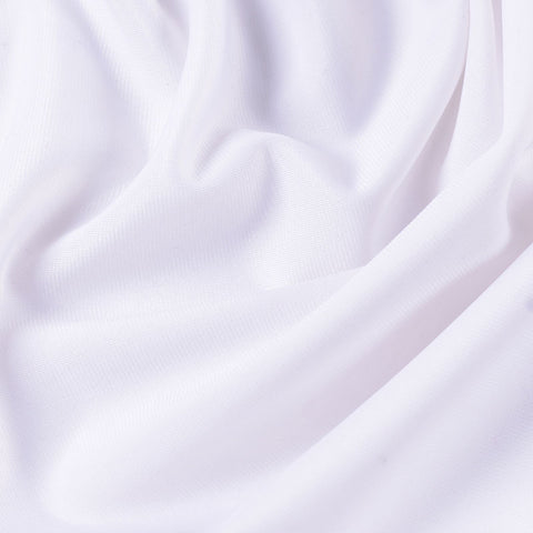 Polyester Stretch Warp Knit Fabric, 240 gsm, 160 cm — White