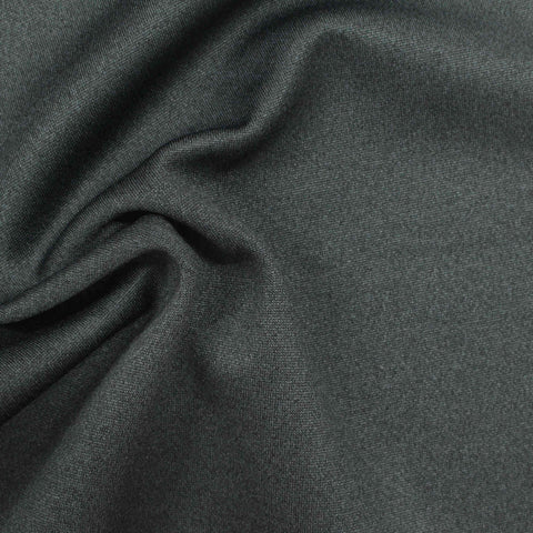 Dark Grey-Green Marl Interlock Knit, Polyester, 301 gsm