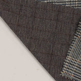 Dark Blue Plaid Jacquard, Poly-Viscose — photo 2