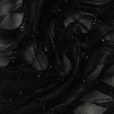 Black Wavy-Line Jacquard, Polyester — photo 2