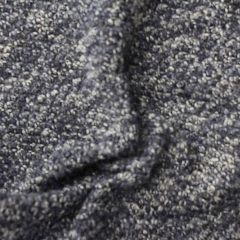 Dark Blue Marl Chunky Knit, Polyester, 375 gsm