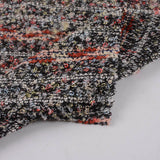 Red Horizontal-Stripe Bouclé, Polyester — photo 2