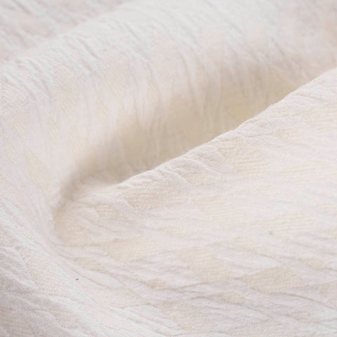 Off-White Diamond Jacquard, Poly-Acrylic