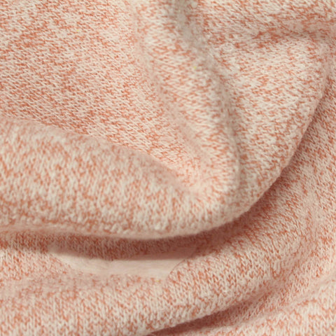 Peach Marl Chunky Knit, Polyester