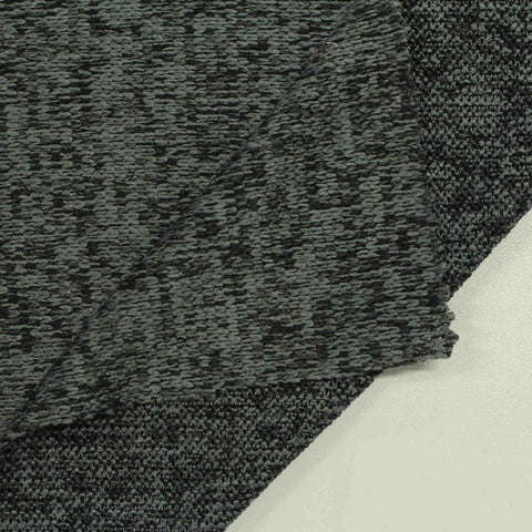 Dark Grey Marl Chunky Knit, Polyester, 290 gsm