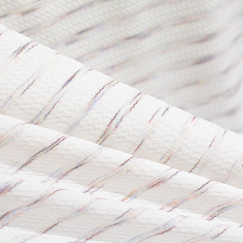 Blue Marled-Stripe Knit, Polyester