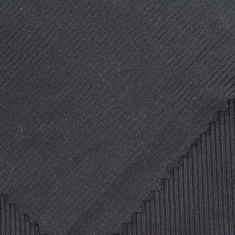 Nylon Stretch Rib Knit Fabric, 270 gsm — Grey