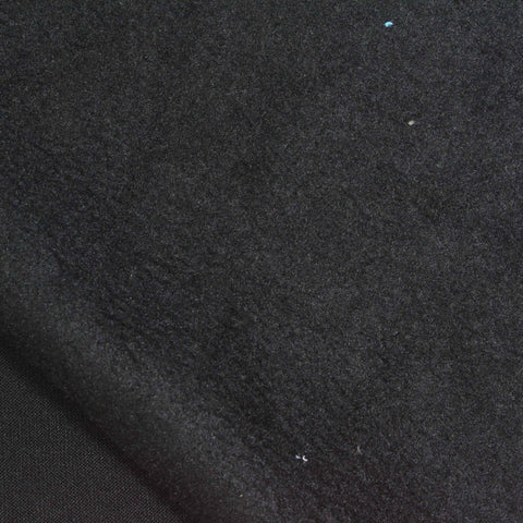 Polyester Nylon Stretch Fleece Fabric, 240 gsm, 135 cm — Black