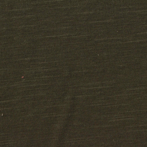 Dark Olive Heather Jersey Knit, Poly-Cotton