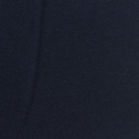 Cotton Stretch Jersey Knit Fabric, 220 gsm, 155 cm — Navy