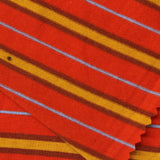 Orange Horizontal-Stripe Jersey Knit, Poly-Viscose — photo 2