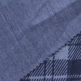 Blue Plaid Interlock Knit, Polyester — photo 2