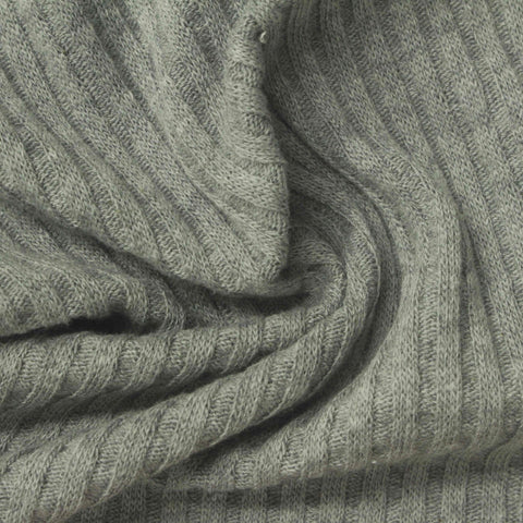 Heather Cotton Polyester Waffle Knit Fabric, 280 gsm, 150 cm