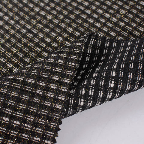Black Check Jacquard, Poly-Acrylic