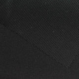 Polyester Viscose Stretch Rib Knit Fabric, 320 gsm, 122 cm — Black — photo 2