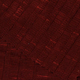 Dark Red Tone-on-Tone Rib Knit, Viscose-Poly — photo 2